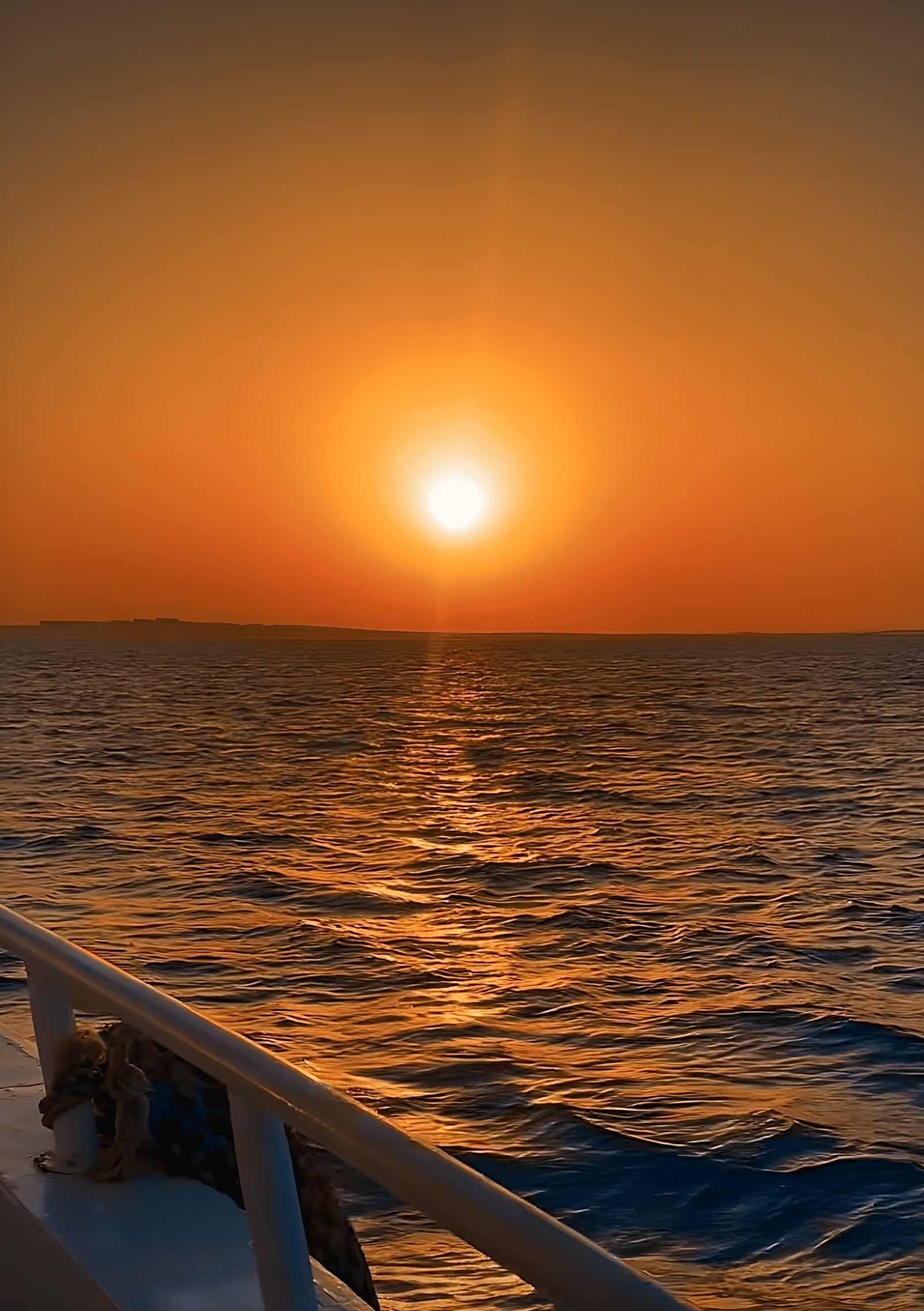 Orange Bay in the Sunset